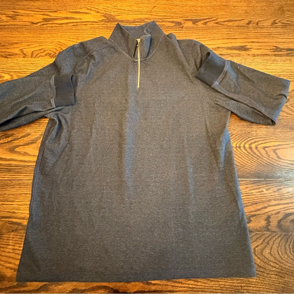 Men's Gray Quarter-Zip Sweatshirt